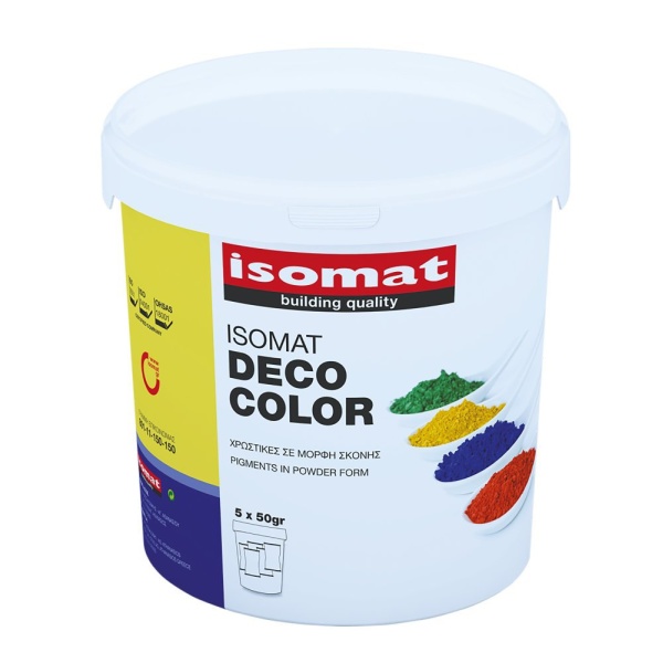 ISOMAT DECO COLOR pigment v práškové formě cihlově červená