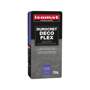 ISOMAT DUROCRET–DECO FLEX mikrocementová stěrka dekorativní flexibilní bílá