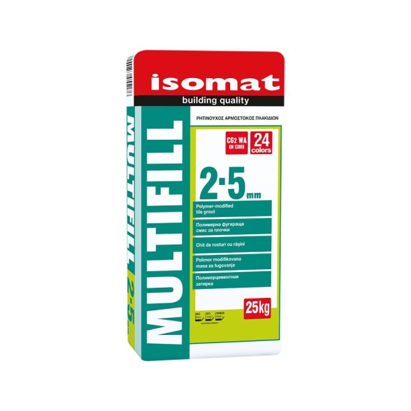 ISOMAT MULTIFILL 2-5 spárovací hmota cementová CG2 WA bílá