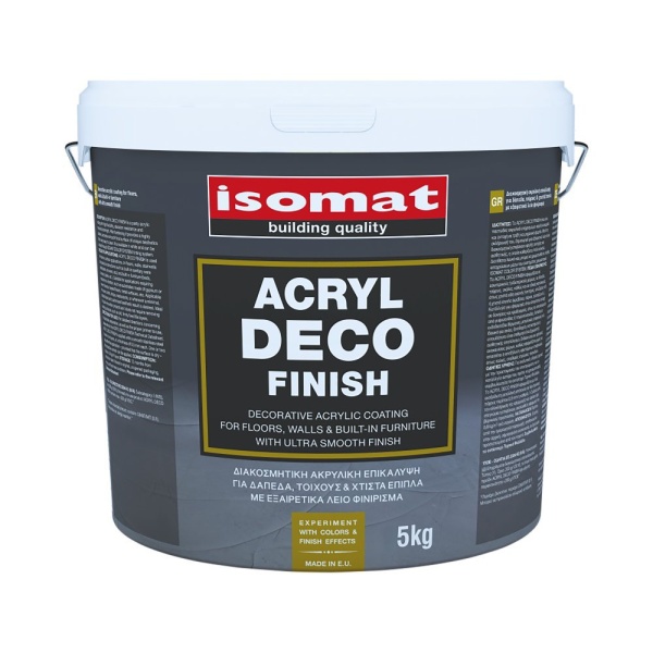 ISOMAT ACRYL DECO FINISH Dekorativní extra hladký akrylový nátěr na podlahu a stěny