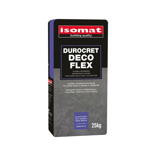 ISOMAT DUROCRET–DECO FLEX Flexibilní dekorační mikrocementová stěrka
