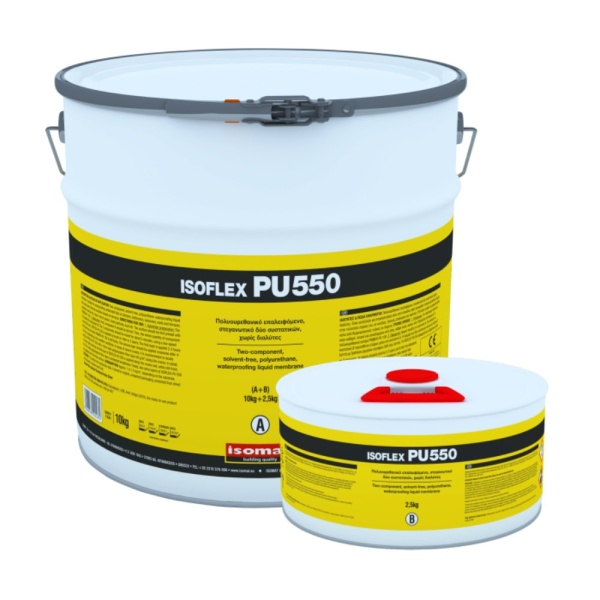 ISOMAT ISOFLEX-PU 550 Dvousložková polyuretanová hydroizolační membrána bez rozpouštědel